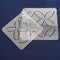 Sashiko Stencil in Two Sizes - 4.5" x 4.5" and 4" x 4" (Shippo-Tsunagi aka Seven Treasures)...