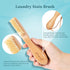 BFWood Laundry Stain Brush, Natural Soft Boar Bristles, Removes Tough Stains from Delicate Fabrics Like Knits, Cotton, and Linens, Gentle on Fabri...
