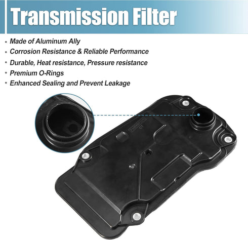 X AUTOHAUX 1 Set Transmission Filter Oil Pan Gasket Kit for Lexus GS 350 2013 for Lexus GS 460 2007 35330-50020...