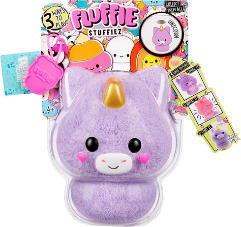 Fluffie Stuffiez Unicorn Small Collectible Feature Plush - Surprise Reveal Unboxing with Huggable ASMR Fidget DIY Fur Pulling, Ultra Soft Fluff...