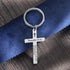 Bible Verse Cross Keychain Strength Bible Verse Stainless Steel Key Ring Christian Gift for Women Men...