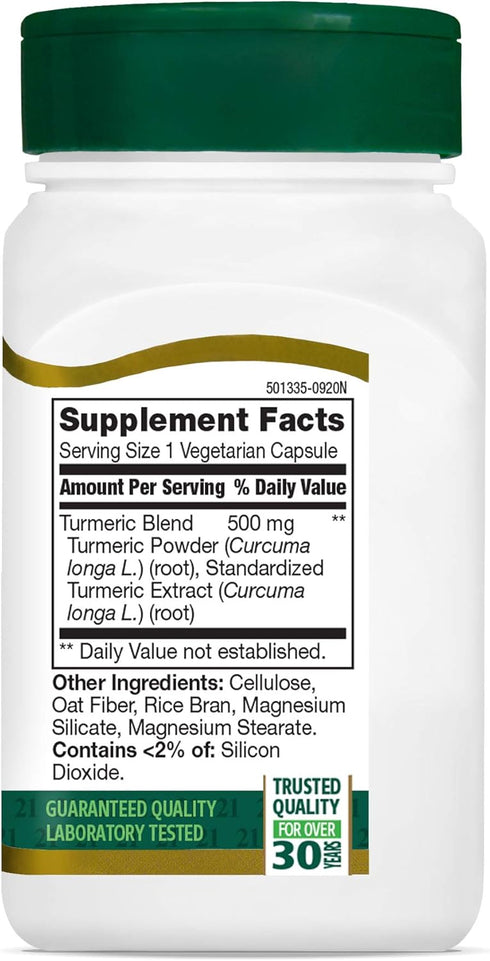 21st Century Turmeric Complex Vegetarian Capsules, 60 Count...