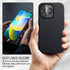 Trianium [6 in 1 Designed for iPhone 14 Pro Max Case Silicone (Black), with 3 Pack Screen Protector + 2 Pack Camera Lens Protector, Bundle Protect...