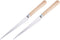 BCP 2pcs Wooden Handle Craft Art Tools Fettling Knife for Pottery/Sculpting/Ceramic/Polymer Clay Carving Modeling...
