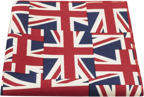 Union Jack Pocket Square, Mens Handkerchieft, Great Britain Hanky...