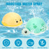 OENUX Baby Bath Toys,Spray Water Bath Toys for Toddlers,Light Up Bathtub Toys with LED Light,Auto Induction Sprinkler Swimming,Pool,Bathroom,Showe...