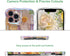 Jusy Oil Painting Flower Compatible with iPhone 11 Pro Max Case, Colorful Retro Floral Cute Curly Wave Frame Women Girls Cover for Apple 11 Pro Ma...