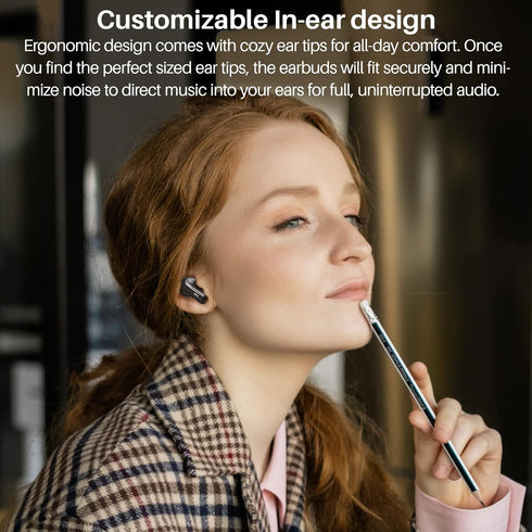 TOZO A2 Mini Wireless Earbuds Bluetooth 5.3 in Ear Light-Weight Headphones Built-in Microphone, IPX5 Waterproof, Immersive Premium Sound Long Dist...