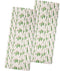 Cactus Themed Paper Straws - Green White Succulents - 50 Pack...