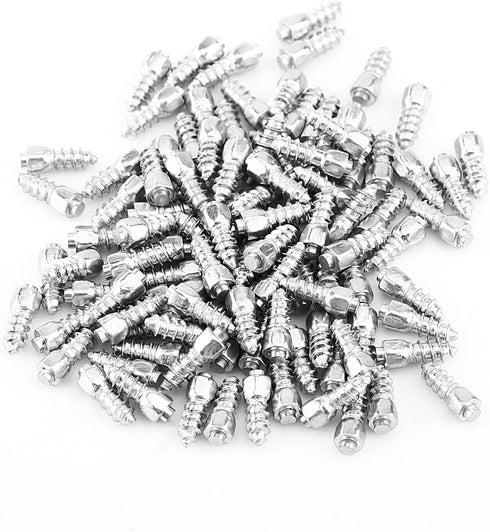 Tire Stud Screws, 100 Pcs 12mm Anti-Slip Screw Stud Wheel Tyre Snow Tire Spikes Screw in Tire Stud Trim Auto Accessories for Car Truck Auto Bike B...