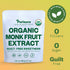 Organic Monk Fruit Sweetener, 125g (4.41oz), No Fillers Pure USDA Organic Monk Fruit Extract Powder with No Aftertaste, Zero Calorie & Zero Carbs,...