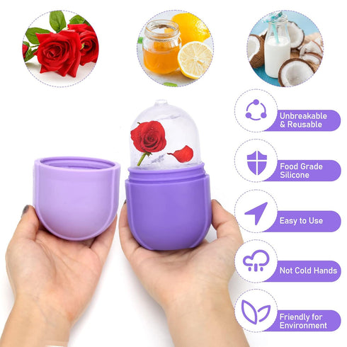 2024 New Ice Face Roller, Coldairsoap Upgrated Ice Facial Roller,Facial Beauty Ice Roller Skin Care Tools, Reusable Facial Mold for Neck to Enhanc...