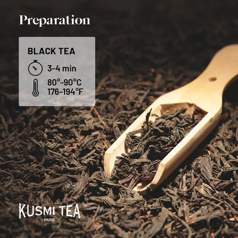Kusmi Tea - Four Red Fruits - Organic Black Tea - Flavored with Strawberries, Raspberries, Redcurrants & Cherries - Smooth, Flavourful, Caffeinate...