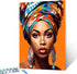 Black Women DIY Paint by Numbers for Adults African American Woman DIY Oil Painting Acrylic Paint Art Graffiti Women Painting Kit Canvas with Acry...