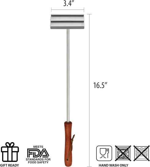 BBQ Branding Iron with Changeable Letters - Brand Your Steak, Hamburger, Chicken, with Your Name, Message or Just About Anything - Great for Birth...