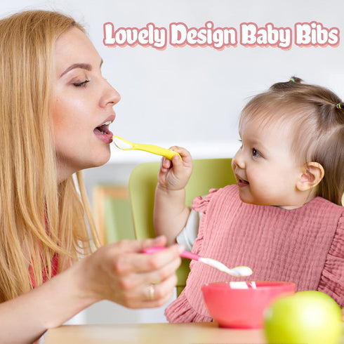12 Piece Baby Muslin Bibs Bandana Drool Bibs for Boys and Girls Soft Adjustable Baby Bibs Cotton Teething and Drooling Bibs for Baby Toddler Infan...