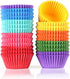 Gifbera Colored Mini Paper Cupcake Liners Vibrant Muffin Baking Cups 400-Count...