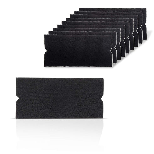 EHDIS Vinyl Squeegee Buffer Self-Adhesive Fabric Felt Edge for 4 inch Squeegee Wet and Dry Use 10PCS/Pack...