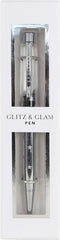 Graphique Glitz and Glam Floating Glitter Pen - 5.5" Refillable Black Ink Ballpoint Pen with Floating Glitter & Matching Gift Box, Makes a Beautif...