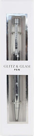 Graphique Glitz and Glam Floating Glitter Pen - 5.5" Refillable Black Ink Ballpoint Pen with Floating Glitter & Matching Gift Box, Makes a Beautif...