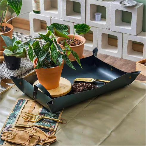 Plant Repotting Mat,Thickened Leather Waterproof Transplanting Mat,Indoor Succulent Potting Mat,Portable Gardening Mat, 30" X 18" Foldable Plant P...