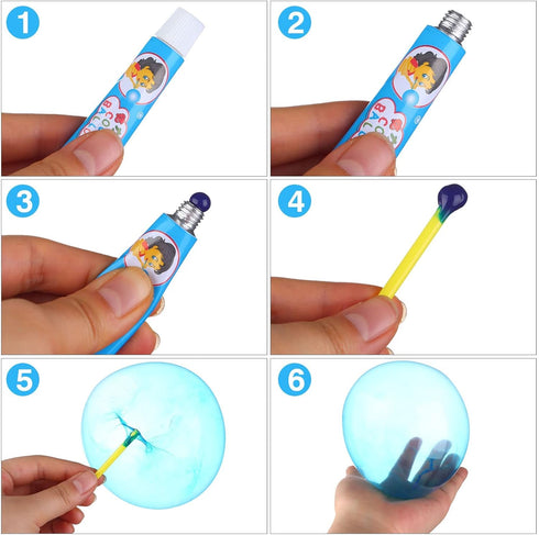 10Pcs Blow Plastic Bubbles Toys Large Bubble Balloons for Kids Outside Party Birthday Gift, Bubble Blowing Products, Bubble Toys, Bubble Balloon, ...
