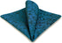 S&W SHLAX&WING Pocket Squares for Men Suits Dark Teal Black Blue Patterned...