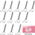 Lockable Spring Cage Latch for Pet Doors, 8.5cm, Silver...