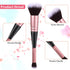 2PCS Double Ended Makeup Brushes, Foundation Makeup Brush Flawless Powder Brush Concealer Cream Cosmetics Blush brush for Blending Liquid Highligh...