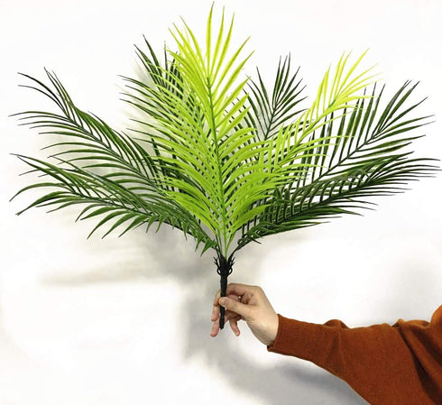 Artificial Palm Plants, Plastic Tropical Palm Tree Shrubs Fake Greenery Decor for Outdoor Indoor Home Garden Verandah Party Wedding Table Centerpi...