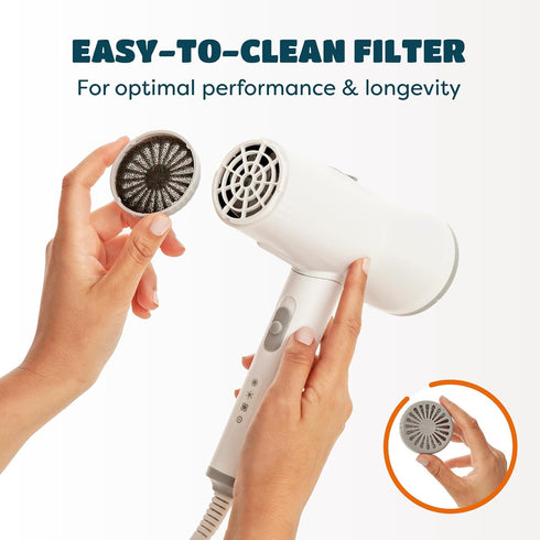 Pet Hair Dryer | 2-in-1 Pet Dryer with Slicker Brush | Dog Hair Dryer | Cat Dryer | Dog Blow Dryer | Pet Grooming Dryer | For Small and Medium-Siz...
