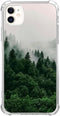 Scenery Nature Forest Phone Case Compatible with iPhone 11, Foggy Green Mountain Cover for Teens Men Women, Trendy Cool TPU Bumper Case Cover for ...