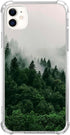 Scenery Nature Forest Phone Case Compatible with iPhone 11, Foggy Green Mountain Cover for Teens Men Women, Trendy Cool TPU Bumper Case Cover for ...