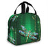 Dragonfly Green Insulated Lunch Box Reusable Cooler Tote Bag Waterproof Lunch Holder for Women & Men Work Picnic or Travel...
