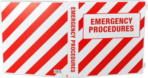 UniKeep Emergency Procedures Binder - 1.5 Inch Spine - with Metal D-Rings...