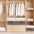 OUTBROS Foldable Storage Boxes with Lids,Large Linen Fabric Foldable Storage Boxes Organizer,Closet Organizers for Clothes Storage, Office Storage...