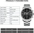 GOLDEN HOUR Fashion Business Mens Watches with Stainless Steel Waterproof Chronograph Quartz Watch for Men, Auto Date...