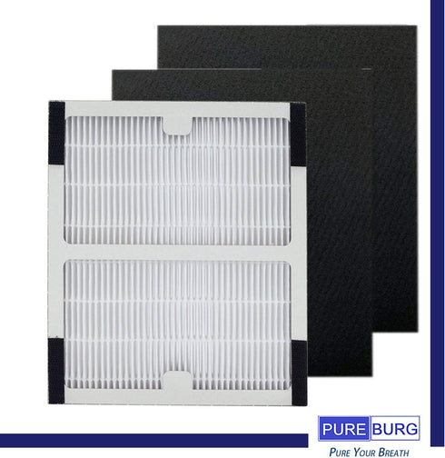 PUREBURG IAF-H-100B Replacement Filter Set Compatible with Idylis AC-2125 AC-2126 AC-40-140 IAP-10-050 IAP-10-125 IAP-10-150 Air Purifiers,H13 HEP...