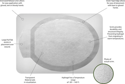 Halo Chest Seal High Performance Occlusive Dressing for Trauma Wounds, 2 Count...