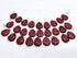 1 Strand Ruby 9 Pcs Beads Size 18X14Mm Leaf Shape Cut Smooth Beads For Jewellery Making, Beading & Craft Supplies Kcrafts-Rk_K35...