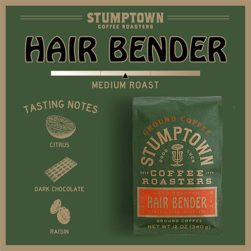 Stumptown Coffee Roasters Hair Bender, Ground Coffee, 12 Ounce Bag, Flavor Notes Of Citrus & Dark Chocolate...