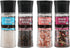 Soeos Spice Seasoning Set of 4, 9.8oz(277.82g), With Integrated Grinders, Salt and Pepper Grinder Set, Pure and Fresh Perfect for BBQ Seasoning Gi...
