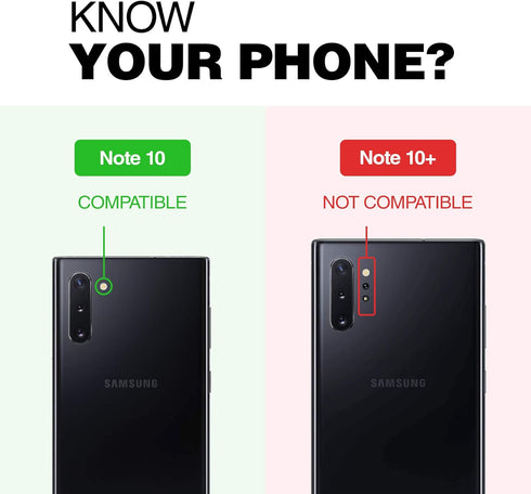 ENCASED Galaxy Note 10 Case (Thin Armor) Slim Flexible Grip Phone Cover (Samsung Note 10) Black (Note 10)...