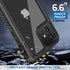 iPhone 12 mini Waterproof Case, Shockproof Dustproof Snowproof Fully-Body Protective Cover with Screen Protector Clear Back New Designed for iPhon...