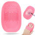Silicon Makeup Brush Cleaning Mat Makeup Brush Cleaner Pad with Back Strap Cosmetic Brush Cleaning Mat Portable Washing Tool for Makeup (Pink)...