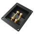1PC Copper 4-Position Terminal Junction Box, Post 4 Speaker Wall Plates Home Theater Junction Box Connectors for Car/Home Audio, Speaker Box Termi...