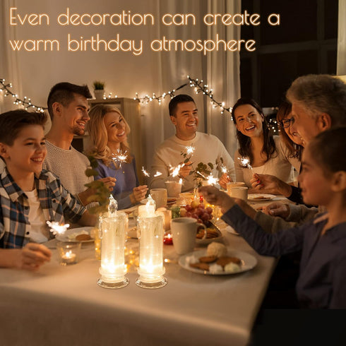 4PCS White LED Candles (D:2.5" x H:7"),LED Flameless Pillar Candles,Battery Operated Fake Candles, Velas Artificiales Para Decoracion for Valentin...
