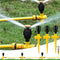 Gerrit Sprinklers for Yard, Automatic 360 Degree Rotation Lawn Sprinklers for Yard, Large Area Coverage, Adjustable Above Ground Irrigation Garden...