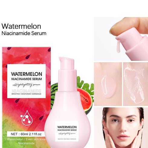 Watermelon Niacinamide Moisturize Serum for Face Skin Care, Moisturize and Lightweight Glow Facial Serum, Hydrating & Brighten with Hyaluronic Aci...