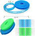 Clotheslines 2 Pack Clothesline Clothes with 24 Pcs Clips Drying Rope Portable Windproof for Travel Indoor Outdoor Laundry Clothes Line Hanger Cam...
